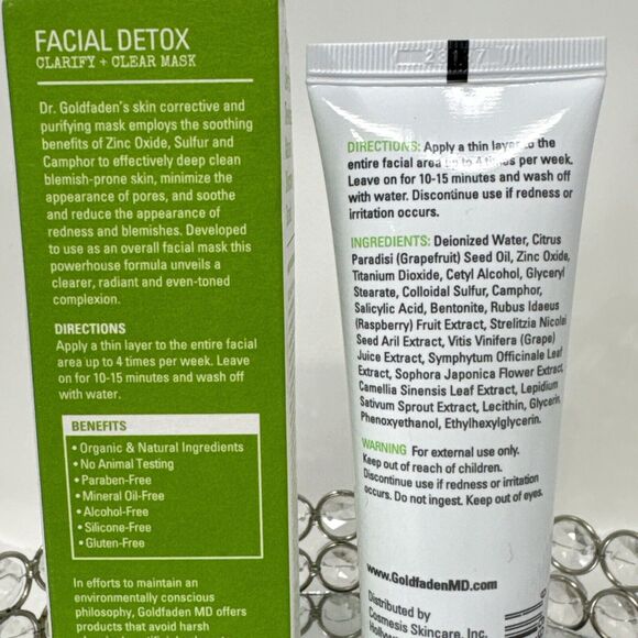 Goldfaden MD Facial Detox Clarify + Clear Mask, 2 oz - Picture 3 of 4